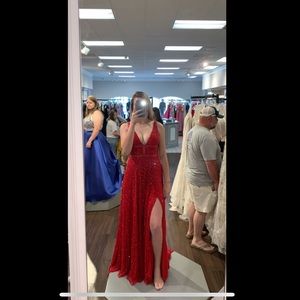 Red Prom dress
